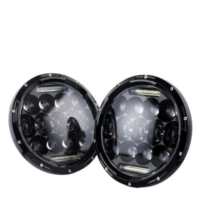 China 75 W 4x4 7 inch offroad aluminum round wangler led headlight for jeep motorbike for sale