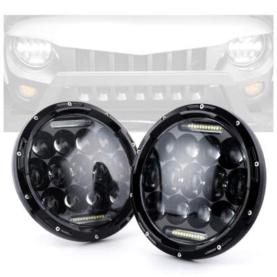 China 7 Inch Off-Road Light Around 75W LED Headlight Around Hi/Lo Beam DRL Headlight For Jeep Car Motorbike 7 Led Headlight for sale