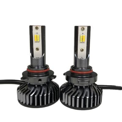 China Hot selling CSP chip aluminum car led headlight 9006 9005 h1 h7 white headlight 6000lm led headlight for sale