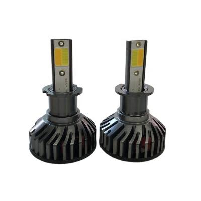 China EMI 2 Color H3 H7 9005 Car 9006 Led Headlight 50W 3000k 6500k Yellow White for sale