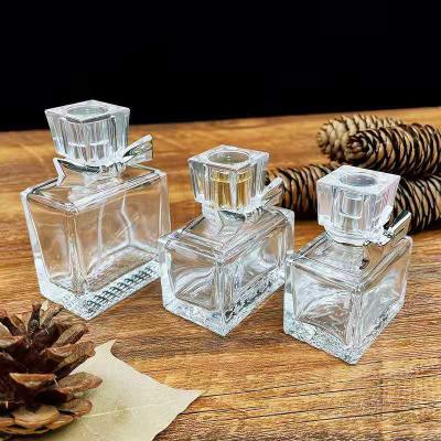 China Personal Care Square Perfume Bottle Decoration Perfume Bottle Glass Spray for sale