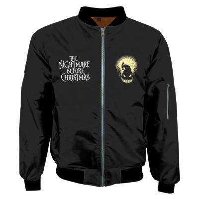 China Custom Mens Breathable Jacketjack Nightmare Before Christmas Halloweenmens Jacketleather College Jacket for sale