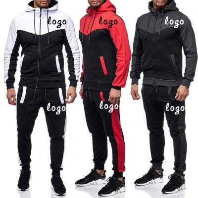 China 2021 Men's Breathable Tracksuit Sweatsuits 2 Piece Hoodie Tracksuit Sets Casual Comfortable Jogging Suits for sale