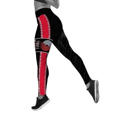 China Custom Antibacterial High Waist Basketball Teams Printing Plus Size Sets Gym Womens Leggings For Women for sale