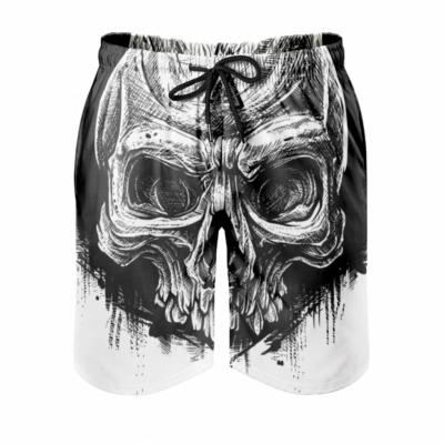 China Anti-Wrinkle Valhalla Viking Skull Logo Custom Men's Shorts Shorts For Men for sale