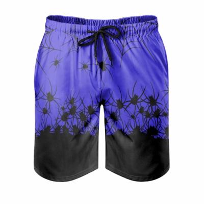 China High Quality Spider Printing Mens Anti-wrinkle Halloween Shortsmens Gym Shorts for sale