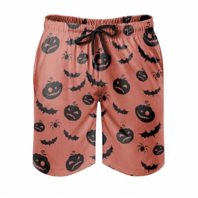 China Wholesale Anti-wrinkle Running Beach Shorts Polyester Halloween Monster Men's Shortscustom printed for men for sale