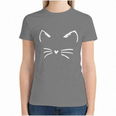 China 2021 New Design Anti-wrinkle Fashionable Short Sleeve Cotton Women T-shirt for sale