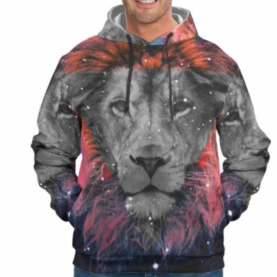 China Printing New Arrival 2021 Customized Logo Tiger Lion Animal Men Hoodies Breathable Pullover for sale