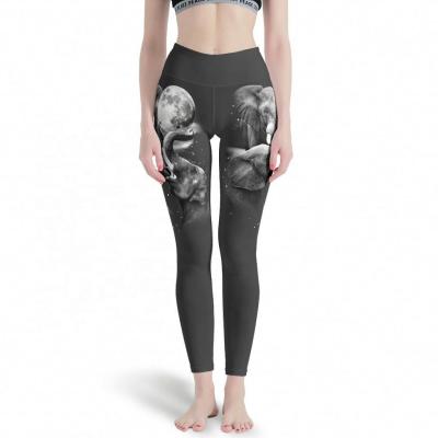 China 2021 New Design High Waist Workout Sports Gym Athleisure Breathable Printing Yoga Pants for sale