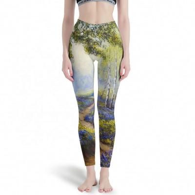 China 2021 High Waisted Fitness Legging Breathable Yoga Pants Sports Printed Women for sale