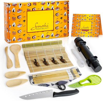 China Viable Sushi Making Kit 20 in 1 Sushi Set Maker Sushi Serving Set for sale