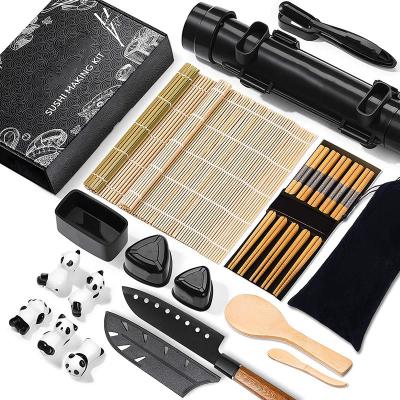 China Viable Sushi Making Set DIYRoller Sushi Mold Sushi Mold Mat Bamboo Chopsticks Bamboo Paddle for sale