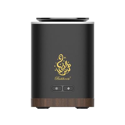 China American incense New Arrival Mabkhara Metal Arabic Electric Car  Usb Type-C Power  Rechargeable Incense Burner With Seven Light for sale