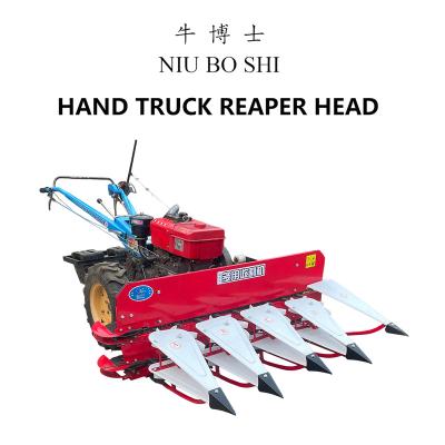 China Farmer NIUBOSHI hand truck Reaper Head 4G100/120/150/180 Small Reaper  Harvesting Machine for Rice for sale