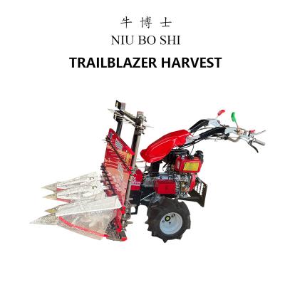 China Farmer NIUBOSHI Trailblazer harvest 4G120 Small Reaper  Harvesting Machine for Rice for sale