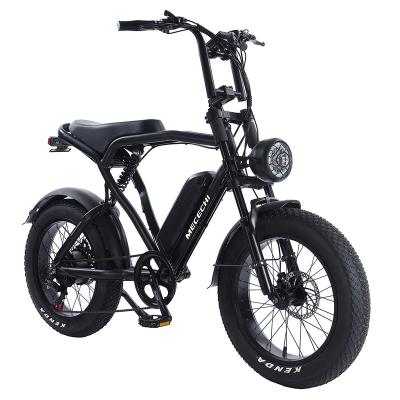 China Stock Style 48v 750w Steel Super Motor Two Seat Electric Bicycle Bike Electrica de bicicleta for sale