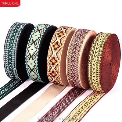 China Wholesale high tenacity polyester jacquard webbin arrow ribbon bag shoe hat ribbon camera musical instrument ribbon for sale