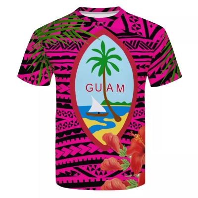 China Summer QUICK DRY Fashion Polynesian Traditional Hawaiian Tribal Pattern 3D Printed Breathable O-Neck Tees China T-Shirts For Men Casual for sale