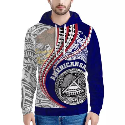 China Samoa Breathable Hoodie - Custom Personalized Symmetrical Lines Plus Size 6XL Mens Hoodies Winter Hoodie Casual Warm Boy Loose Sweater for sale