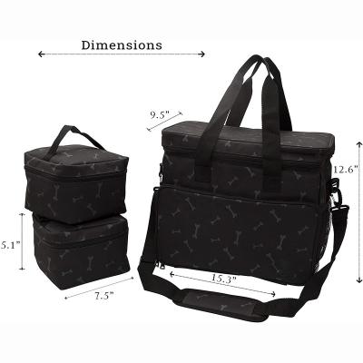 China Breathable Weekend Dog Travel Set For Dog And Cat , Airline Approved Pet Travel Bag for sale