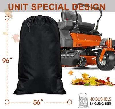 China Lawn Tractor Special Design Foldable Lawn Leaves Bag, Garden Lawn Tractor Leaf Bag Grass Catcher Bag, Lawn Mower Bag With Chute Kit for sale