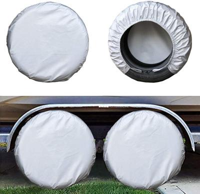 China Tire Tire Covers for RV Wheel (4 Packs), RV Tire Covers Set of 4, Travel Trailer Camper Truck SUV Motorhome Waterproof Wheel Cover for sale