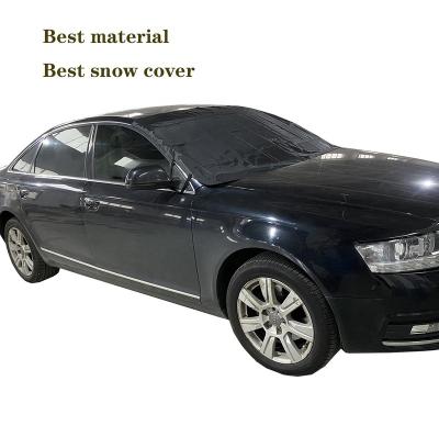 China Warterproof Sun Shade Fits Most Cars Frost Guard Winter Car Windshield Windproof Waterproof Snow Cover for sale