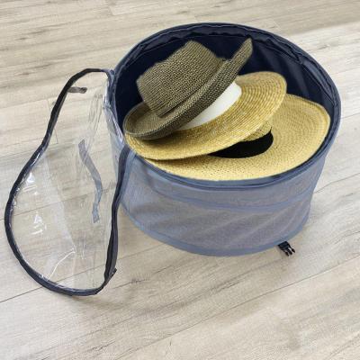 China Hot Selling Sustainable Lightweight Lightweight Amazon Folding Travel Pop Up Hat Storage Bag for sale