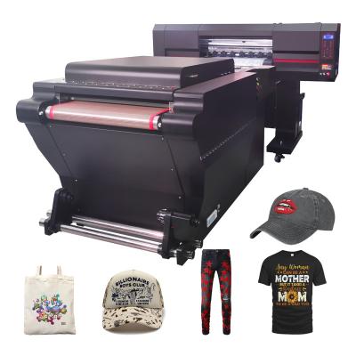 China Garment shops zunsun three printheads multi functional fluorescent color 60cm DTF printer for sale