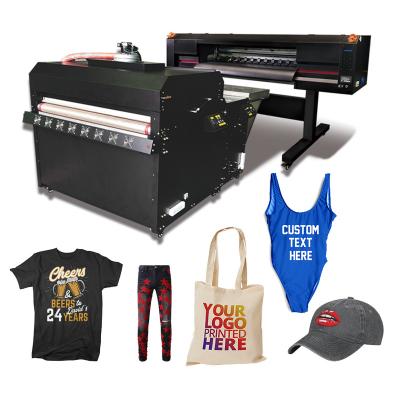 China Garment Shops 2023 Industrial Digital T-shirt dtf printer 4 head dtf printer 120 cm printing machine for sale