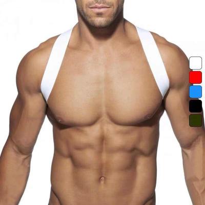 China Antibacterial Elastic Nylon Muscle Men's Waist Belt Sports Chest Belt Party Carnival Decoration for sale