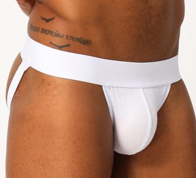 China Breathable Cotton T-back Jockstraps 95 Antibacterial Customizable Warm Cool Men's Solid Color for sale