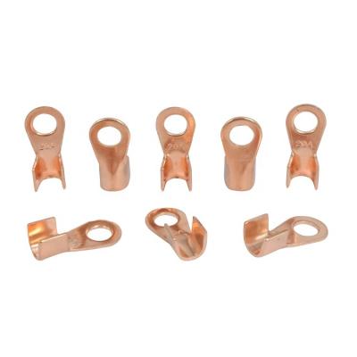 China Wire Connecting Manufacturer Produces Male And Female Terminal Cabe Hook Copper Crimp Crimp Terminal Spade Ring Crimp Terminal for sale