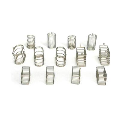 China OEM Small Spiral Metal Coil Spring Manufacturer Produce High Quality High Strength Torsion Spring Contact Button Spring for sale