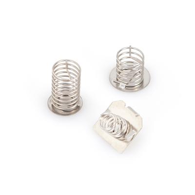 China OEM High Quality Spiral Spring Supplier Produce High Precision Wire Shape Contact Button Spring Stainless Steel Contact Spring for sale