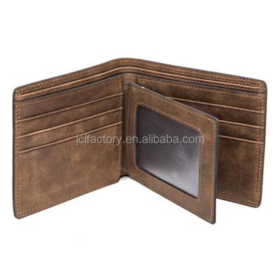 China durable rfid blocking real cow leather wallet for men cheap price for sale