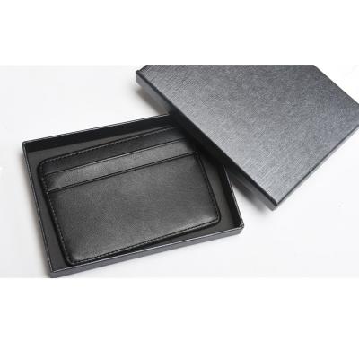 China RFID Blocking Protects Free Sample Order Acceptable Real Leather Credit Card Holder Business Card Holder for sale