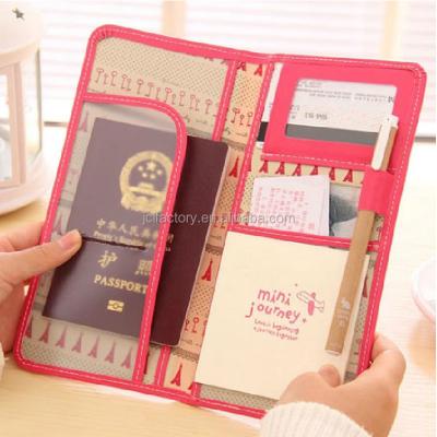 China PU Travel Document Wallet Organizer Waterproof Cheap Leather Wallet for sale