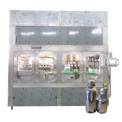 China Full Automatic Aluminum Beverage Bottle Filling Machine Beverage Filling Capping Packaging Line for sale