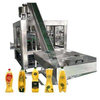 China Automatic Oil Filling Machine Oil Food Olive Production Oil Filling Sealing Line for sale