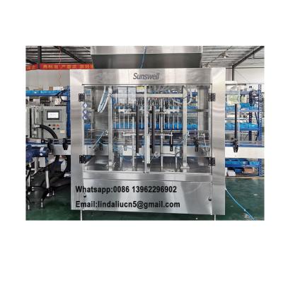 China Beverage 6 Heads Liquid Soap Filling Anti Bacterial Filling Machine With Seamer for sale