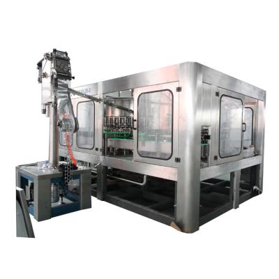 China Automatic Beverage PE Bottled Liquid Juice Beverage Filling Machine With Aluminum Foil Sealing for sale