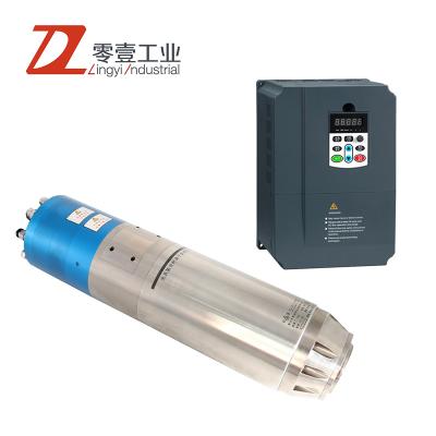 China CNC Engraving Machine Price 7.5KW Air Cooling Spindle Motors Good For CNC Machines And Frequency Inverter for sale