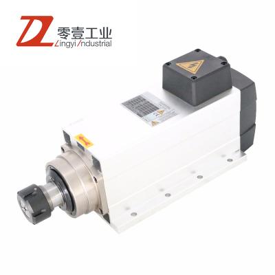 China Hot Selling CNC Engraving Machine Air Cooling Spindle 6kw Motor For CNC Woodworking Router for sale