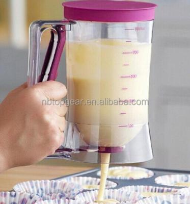 China Viable Batter Dispenser /Pancake Dispenser /Cake Batter Batter Dispenser With Measuring Label for sale