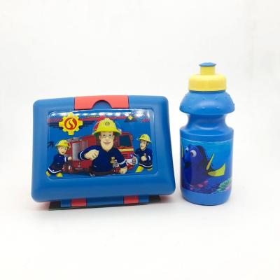 China Microwavable kids lunch box with water bottle set for sale