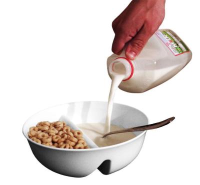 China Stocked Plastic Anti Soggy Cereal Bowl Ningbo Factory for sale