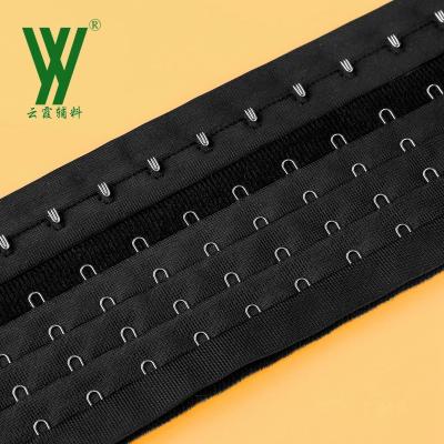 China Adjust Bust OEM ODM Women Bra Supplement 4 Hook 15row Bra Buckle Strap Soft Comfortable Strap Supplement Buckle for sale