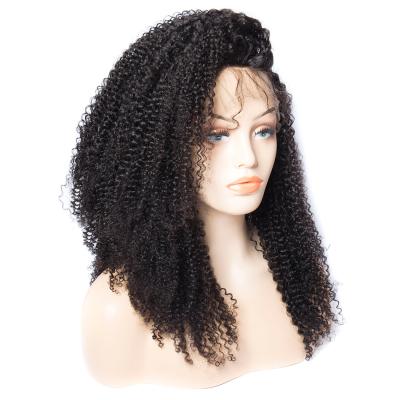 China Kinky Curly Wig 13*4 Lace Front Kinky Curly Wig 150% Density Afro Natural Hairline Mongolian Curly Hair Wigs For Black Women for sale